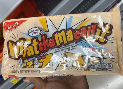 Chocolate, Peanut Flavored Crisps And Caramel Bar, Chocolate, Peanut