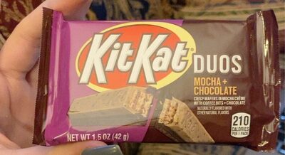 Mocha + Chocolate Crisp Wafers In Moha Creme With Coffee Bits + Chocolate Duos, Mocha + Chocolate