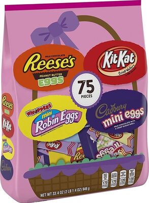 Hershey's Candy Assortment, 75 Count, 33.4 Oz