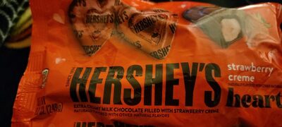 Extra Creamy Milk Chocolate Hearts Filled With Strawberry Creme, Extra Creamy Milk Chocolate With Strawberry Creme