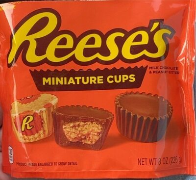 Milk Chocolate & Peanut Butter Miniature Cups, Milk Chocolate & Peanut Butter