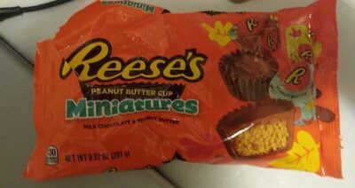 Milk Chocolate & Peanut Butter Cup Miniatures, Milk Chocolate & Peanut Butter