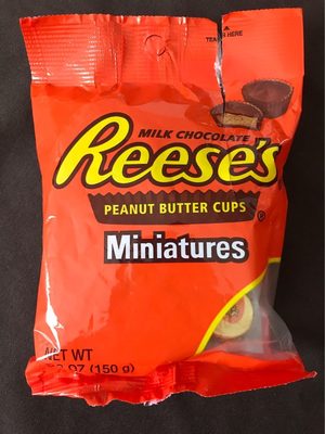 Milk Chocolate & Peanut Butter Miniature Cups, Milk Chocolate & Peanut Butter
