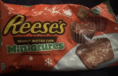 Milk Chocolate & Peanut Butter Cups Miniatures, Milk Chocolate & Peanut Butter