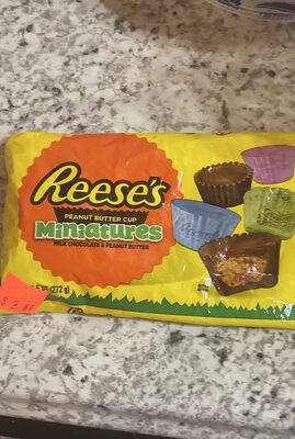 Milk Chocolate & Peanut Butter Cup Miniatures, Milk Chocolate & Peanut Butter