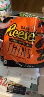 Dark Chocolate & Peanut Butter Thins Cups, Dark Chocolate & Peanut Butter