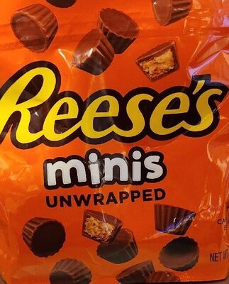 Milk Chocolate & Peanut Butter Unwrapped Minis, Milk Chocolate & Peanut Butter