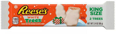 Peanut Butter Enrobed In White Creme Trees, Peanut Butter Enrobed In White Creme