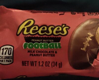 Milk Chocolate & Peanut Butter Football, Milk Chocolate & Peanut Butter