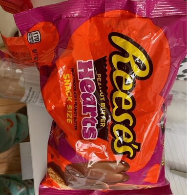 Milk Chocolate & Peanut Butter Hearts, Milk Chocolate & Peanut Butter