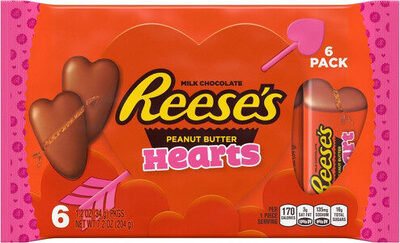 Milk Choclate & Peanut Butter Hearts, Milk Choclate & Peanut Butter
