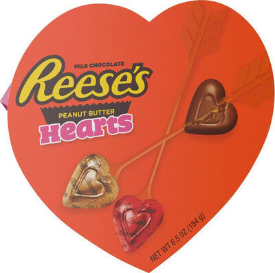 Milk Chocolate & Peanut Butter Creme Hearts, Milk Chocolate & Peanut Butter Creme