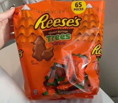 Milk Chocolate & Peanut Butter Trees Candy, Milk Chocolate & Peanut Butter