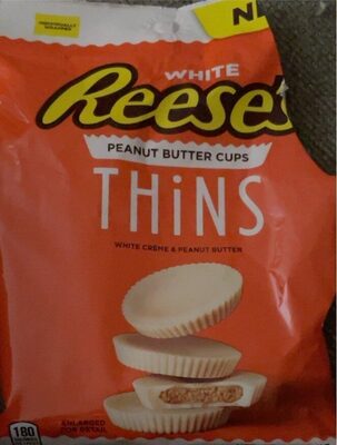 White Creme & Peanut Butter Cups Thins, White Creme & Peanut Butter