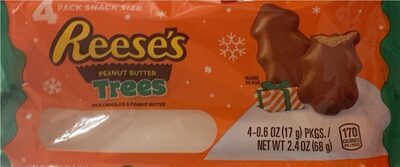 Milk Chocolate & Peanut Butter Trees Candy, Peanut Butter