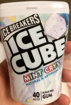 Ice Cubes Mint Crystal Sugar Free Gum, Mint