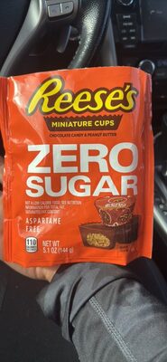 Chocolate Candy & Peanut Butter Zero Sugar Miniature Cups, Chocolate Candy & Peanut Butter