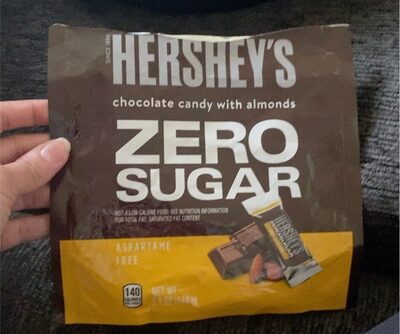 Chocolate Zero Sugar Candy With Almonds, Chocolate With Almonds