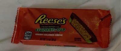 Franken-Cup Milk Chocolate With Green Colored Creme Peanut Butter Cups, Milk Chocolate