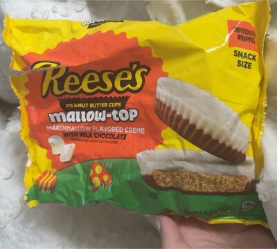 Mallow-Top Marshmallow Flavored Creme With Milk Chocolate Peanut Butter Cups, Milk Chocolate; Peanut Butter
