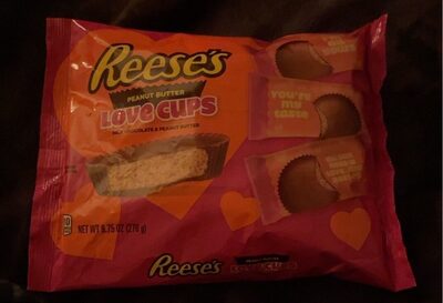 Milk Chocolate & Peanut Butter Love Cups, Milk Chocolate & Peanut Butter