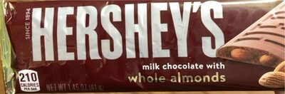 Milk Chocolate Bars With Whole Almonds, Milk Chocolate With Whole Almonds