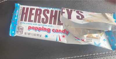 White Creme Bar With Sprinkles And Popping Candy, White Creme With Sprinkles And Popping Candy