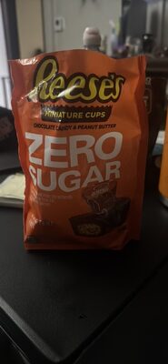 Chocolate Candy & Peanut Butter Zero Sugar Miniature Cups, Chocolate Candy & Peanut Butter