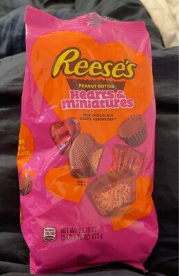 Milk Chocolate Peanut Butter Hearts & Miniatures, Milk Chocolate