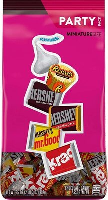Miniaturesize Chocolate Candy Assortment, Milk Chocolate; Peanut Butter