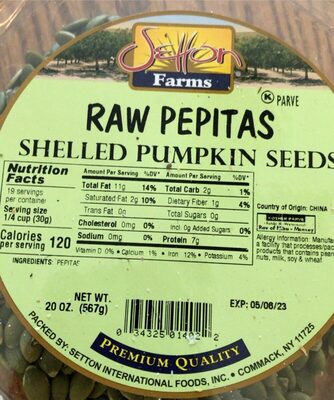 Raw Pepitas Shelled Pumpkin Seeds
