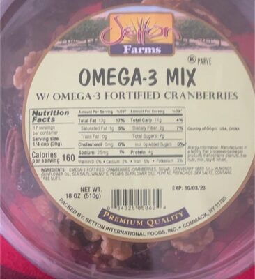 Setton Farms Omega-3 Mix, 18 Oz