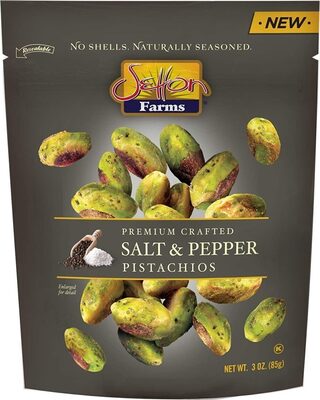 Premium Crafted Salt & Pepper Pistachios, Salt & Pepper