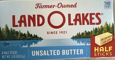 Half Sticks Unsalted Butter, Unsalted
