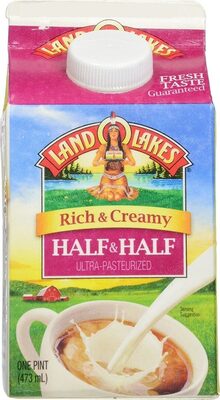Land O Lakes Half And Half, One Pint