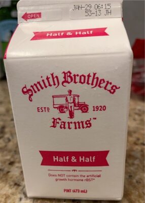 Half & Half Milk & Cream