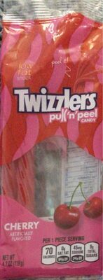 Cherry Low Fat Snack Pull 'N' Peel Candy, Cherry