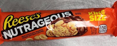Nutrageous Bar, Milk Chocolate, Peanuts, Peanut Butter & Caramel