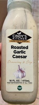 Roasted Garlic Caesar Dressing & Dip, Roasted Garlic Caesar