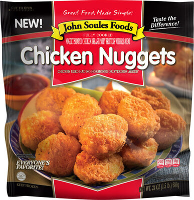 Chicken Nuggets Nugget Shaped Chicken Breast Patty Fritters With Rib Meat, Chicken Nuggets