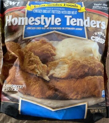 Homestyle Tenders Chicken Breast Fritters With Rib Meat, Homestyle Tenders