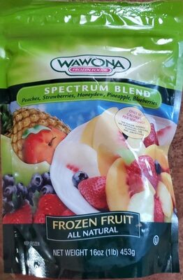 Spectrum Blend Peaches, Strawberries, Honeydew, Pineaplle, Bluberries Frozen Fruit, Spectrum Blend
