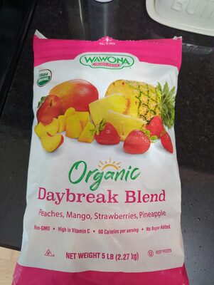 Peaches, Mango, Strawberries, Pineapple Daybreak Blend, Peaches, Mango, Strawberries, Pineapple
