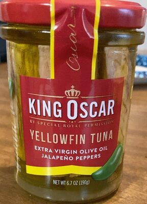 Yellowfin Tuna In Extra Virgin Olive Oil With Jalapeno Peppers, Yellowfin In Extra Virgin Olive Oil With Jalapeno Peppers