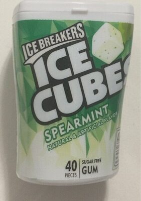 Spearmint Sugar Free Gum Ice Cubes, Spearmint