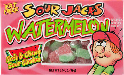 Watermelon Soft & Chewy Mouth-Puckering Candy, Watermelon