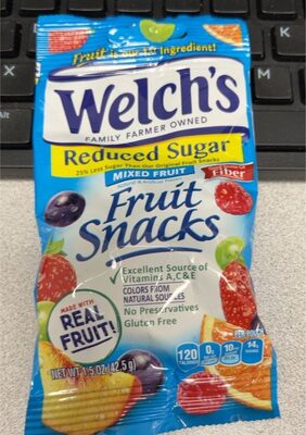 Mixed Fruit Snacks With Fiber, Mixed Fruit