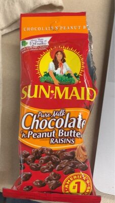 Pure Milk Chocolate In Peanut Butter Raisins, Pure Milk Chocolate In Peanut Butter