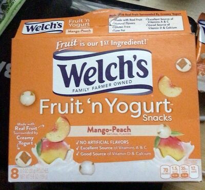 Mango-Peach Fruit 'N Yogurt Snacks, Mango-Peach