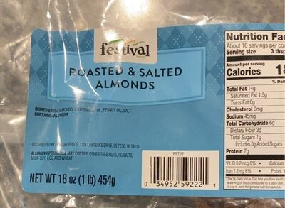 Roasted & Salted Almonds, Roasted & Salted